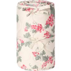 Blommor Spjälskydd Barnrum Garbo&Friends Satin Quiltad Spjälsängsstötfångare Grapes Pink Rosa