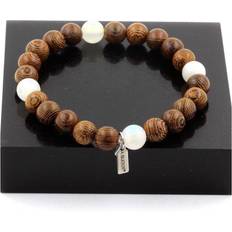 Månstenar Armband Bracelet ABIJOUX Pierre De Lune Bois - 8 Mm