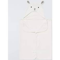 Baby Lamb Hooded Towel White