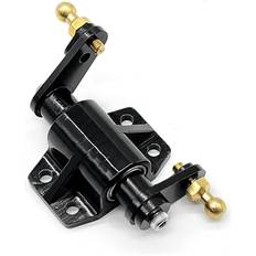 Wosawe Metal Steering Gear Bearing Assembly Steering Mount Replacement for Tamiya 1/14 Remote Control Black
