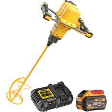 Dewalt Cement Mixers Dewalt DCD240N 54V Flexvolt Brushless Paddle Mixer 1 x 9.0Ah Battery & Charger