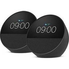 Amazon Echo Spot Alarm Clock With Alexa 2 Pack