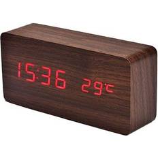 MTP Products LED Väckarklocka Wooden Design
