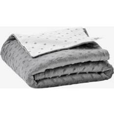 Stella Double-Sided Blanket in Fleece Polar Fleece for Babies grey Anthracite