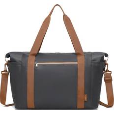 Large Capacity Travel And Gym Duffel Bag - Grey Brown