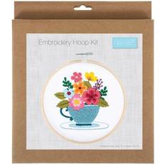 Spring Floral Embroidery Hoop Kit