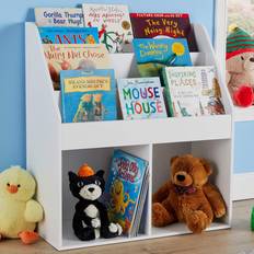 Coco 3 Shelf 2 Cube Kids White Bookcase