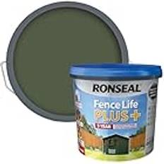 Ronseal forest green Ronseal Fence Life Plus Paint Forest Green 5L