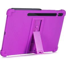 INCOVER Samsung Galaxy Tab S7 Plus 12.4 Skal med Stativfunktion Silikon Lila