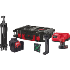 Milwaukee Kryds- & Linjelaser Milwaukee 3PLSKIT-401P 3-Planslaser M12