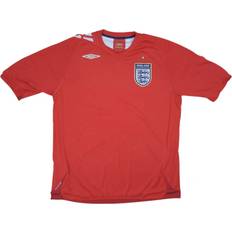 England National Team Jerseys Umbro England Away Shirt Kids Red Polyester