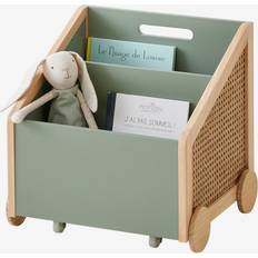 Bookcases Kid's Room on sale Vertbaudet Kinder Bücherregal Mit Rollen Grün Braun