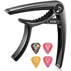 DC-2 Capodastre Pour Guitare Acoustique Et Électrique Noir