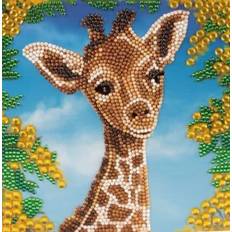 Diamond Paintings Crystal Card Kit 18x18cm Baby Giraff