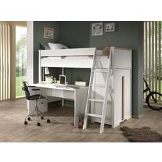 Vipack Hochbett 90 x 200 Wäscheschrank Schreibtisch