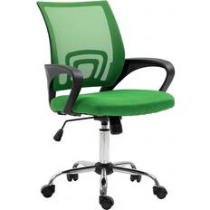 Svita Chaise De Bureau Enfants Jeunes Tissu Vert Foncé