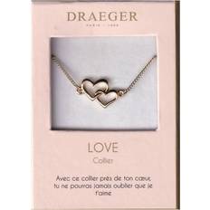 Smycken DRAEGER PARIS Collier Cœurs Entrelacés - Doré