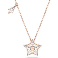 Swarovski Charms & Pendants Swarovski Stella Rose Gold Tone Plated White Crystal Kite Cut Star Pendant - Silver