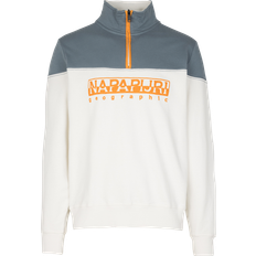 Napapijri Saturnia Half Zip Sweatshirt - Blanc