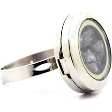 Smycken Steel Ring - Raw Sapphire