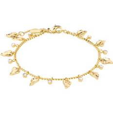 Pilgrim Armband Pilgrim Jules Bracelet Goldplated Dam Kedjearmband Med Hänge - Guld