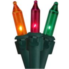 Fairy Lights & Light Strips Northlight 50-Count Mardi Gras Mini Set with 10' Wire - Multicolor Fairy Light