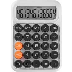 Calculators Flemye Black And White 12-Digit Mechanical Keyboard Calculator