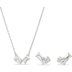 Crystal Jewellery Sets Swarovski Mesmera Rhodium Plated Mixed Cut White Crystal Set
