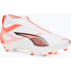 Puma Vita Fotbollsskor Puma Ultra 5 Match+ Ll Fg/ag Jr Fotbollsskor - Whi-Glowing Red