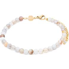 Agate - Women Bracelets Sloya Botswana Agate Stone Bracelet for Women Serena - Blanc