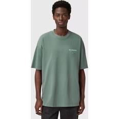 AllSaints Underground Logo Oversized T-Shirt - Smokey Green
