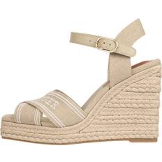 Tommy Hilfiger Sandaler med hæl Tommy Hilfiger Sandaler - Beige/Hvid
