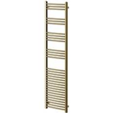 Heated Towel Rails Wholesale Domestic Colore Marco Brushed 1800mm x 500mm Curved Heated Towel Rail Brass