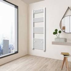 Heated Towel Rails Acezanble Desinger Straight Heated Towel Rail Radiator 1800 x 500 mm White
