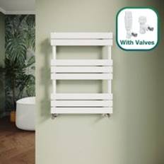 Heated Towel Rails Elegant Modern Central Heating Towel Radiator 800 x 600 mm White