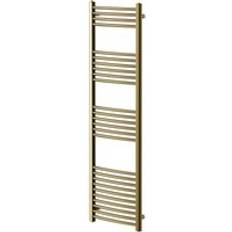 Heated Towel Rails Wholesale Domestic Colore Marco Brushed Brass 1600mm x 500mm Curved Heated Towel Rail Brass