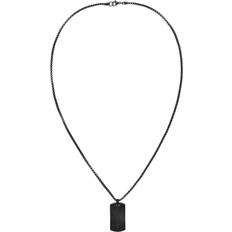 Tommy Hilfiger Ionic-Plated Dog Tag Chain Necklace