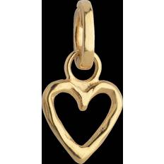 ENAMEL Copenhagen Charms & Vedhæng ENAMEL Copenhagen Organic Heart Charm - Forgyldt Sølv