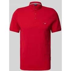 Poloshirt Mit Kurzer Knopfleiste - Rot