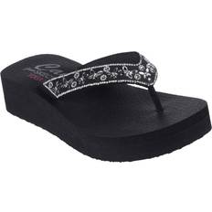 Skechers Flip-Flops Skechers Butterfly And Flower Gem Thong W Yo Flip Flops - Black