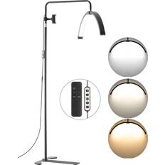 VEVOR Half Moon Light 26 Inch Dimmable LED - Black Floor Lamp