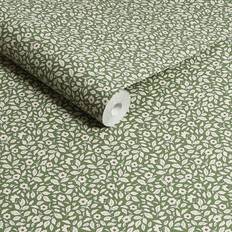 Green Ditsy Floral Print 10m x 52cm Matte Wallpaper