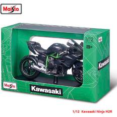 Maxpower Kawasaki Ninja H2R Maisto 4S Shop Special Edition Color Box Yamaha YZF R1 Alloy Motorcycle Model Static Car Model Collection Toy