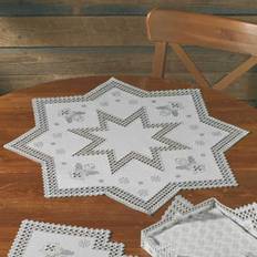 Yarn & Needlework Supplies Permin Counted Hardanger Tablecloth Stitch Kit 67 x 67 cm