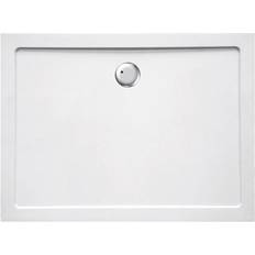 Piatti Doccia Piatto Doccia 70x100 cm Rettangolare Ribassato EASYFLAT Resina H3.5 cm Monaco Bianco