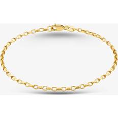 Gold Bracelets T.H.Baker Oval Belcher Chain Bracelet - Yellow Gold