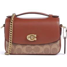 Crossbody Bags Coach Cassie 17 Leather Monogram Crossbody Bag - Brown