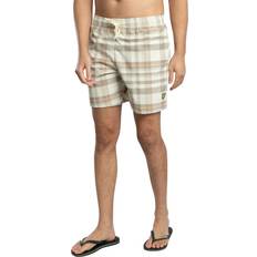 Beige Badbyxor Lyle & Scott Tartan Swimshort Badbyxor