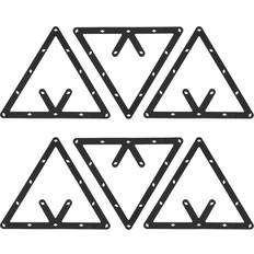 Table Sports Lixada 6 Pcs Set Billiard Rack Black Triangle Ball Holder