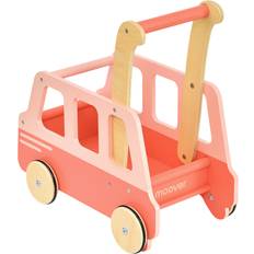 Gåvagnar Moover Lära-gå-vagn School Bus Rosa